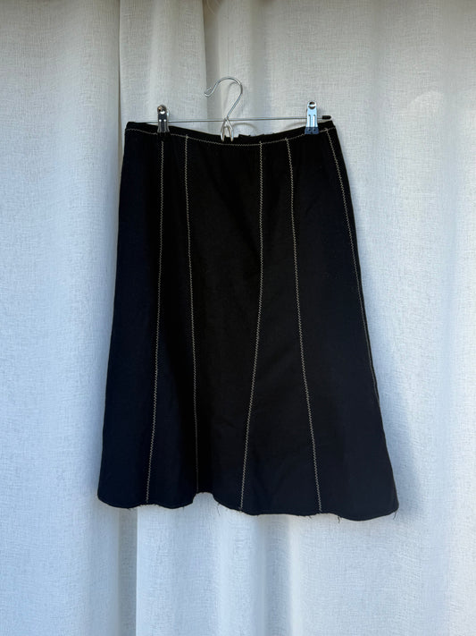 Vintage wool blend skirt, made in Aotearoa