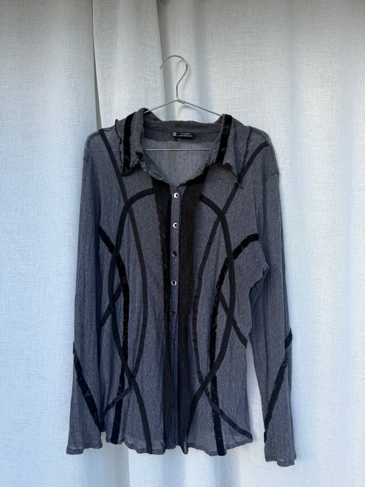 Sheer Vamp made in Aotearoa button up