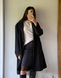 Vintage wool + cashmere blend coat, made in Aotearoa