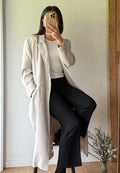 Vintage cream trench style coat