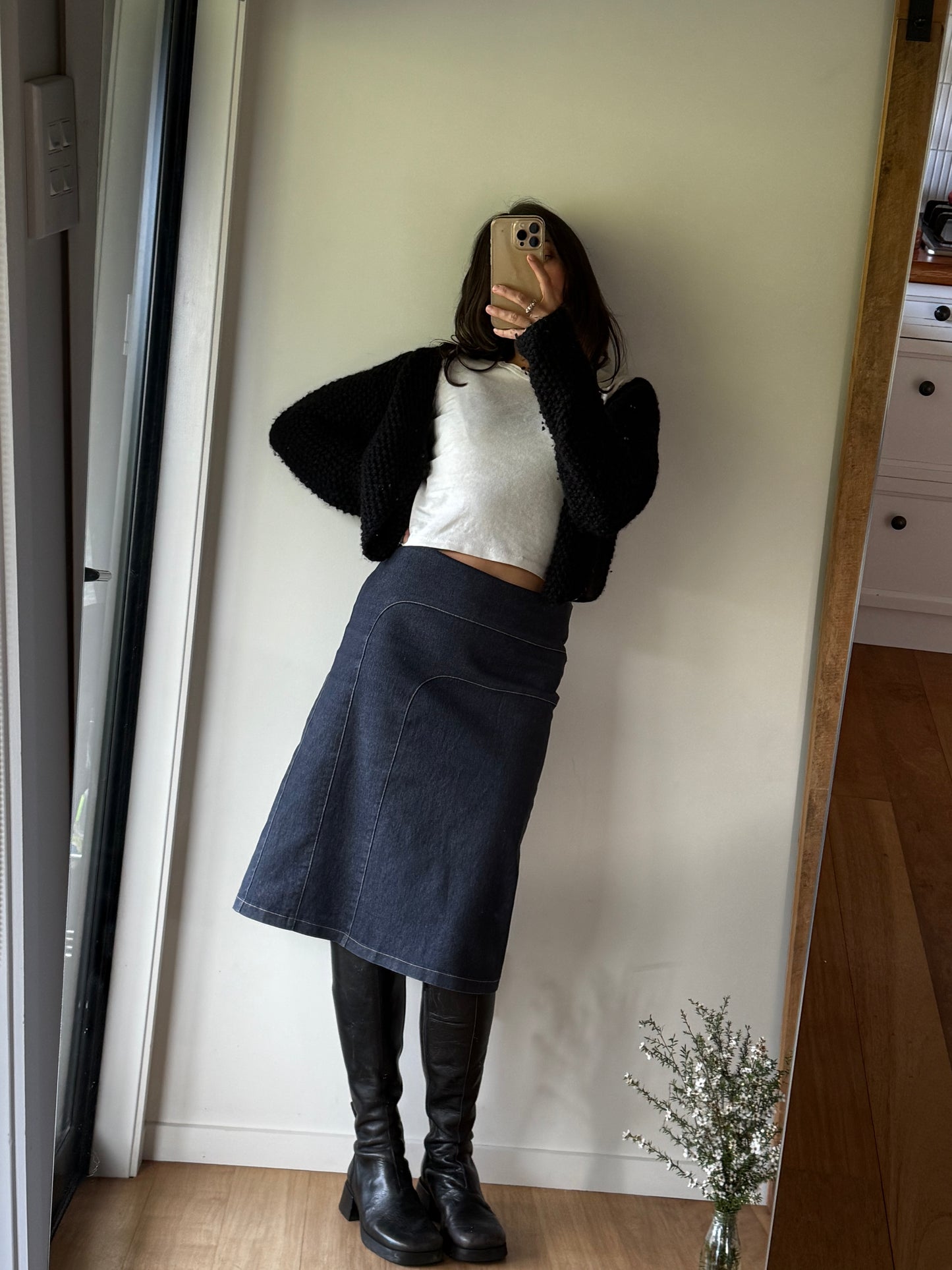 Vintage Glassons skirt, made in Aotearoa