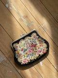 Floral embroidered purse