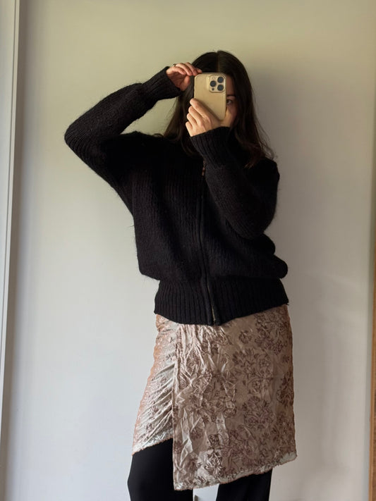Vintage Ashley Fogel mohair blend knit, made in Aotearoa