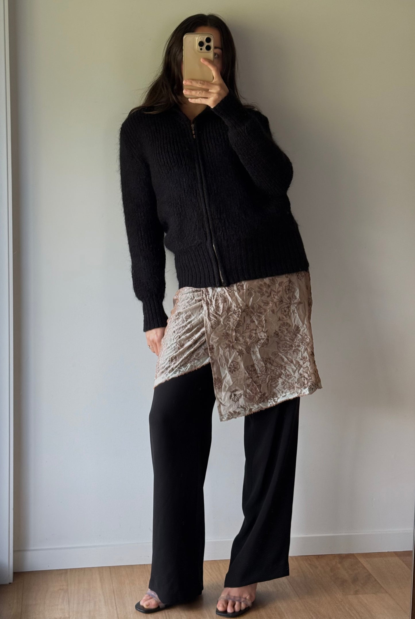 Vintage Ashley Fogel mohair blend knit, made in Aotearoa