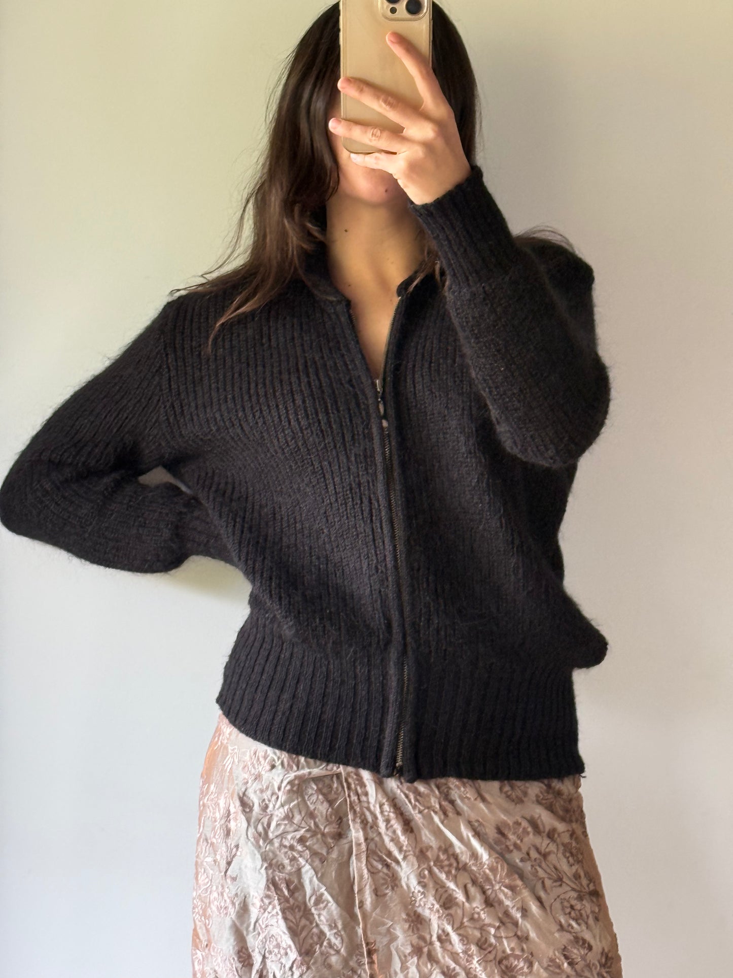 Vintage Ashley Fogel mohair blend knit, made in Aotearoa
