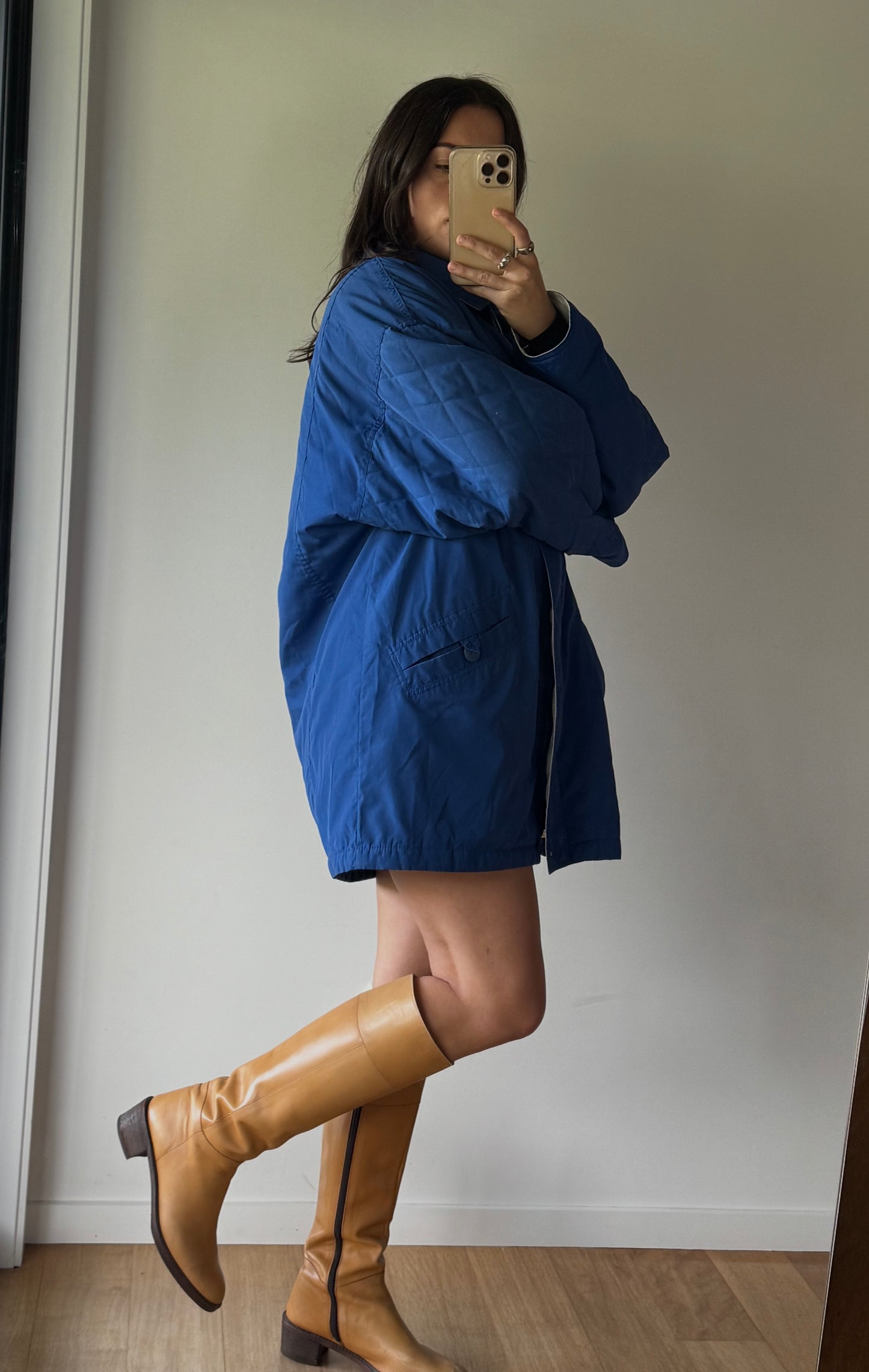 Vintage cosy blue jacket