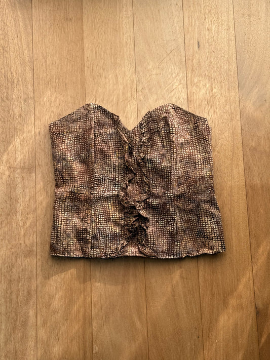 Iconic Lara Parker bodice, made in Aotearoa