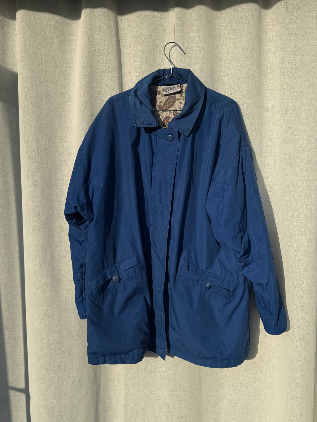 Vintage cosy blue jacket