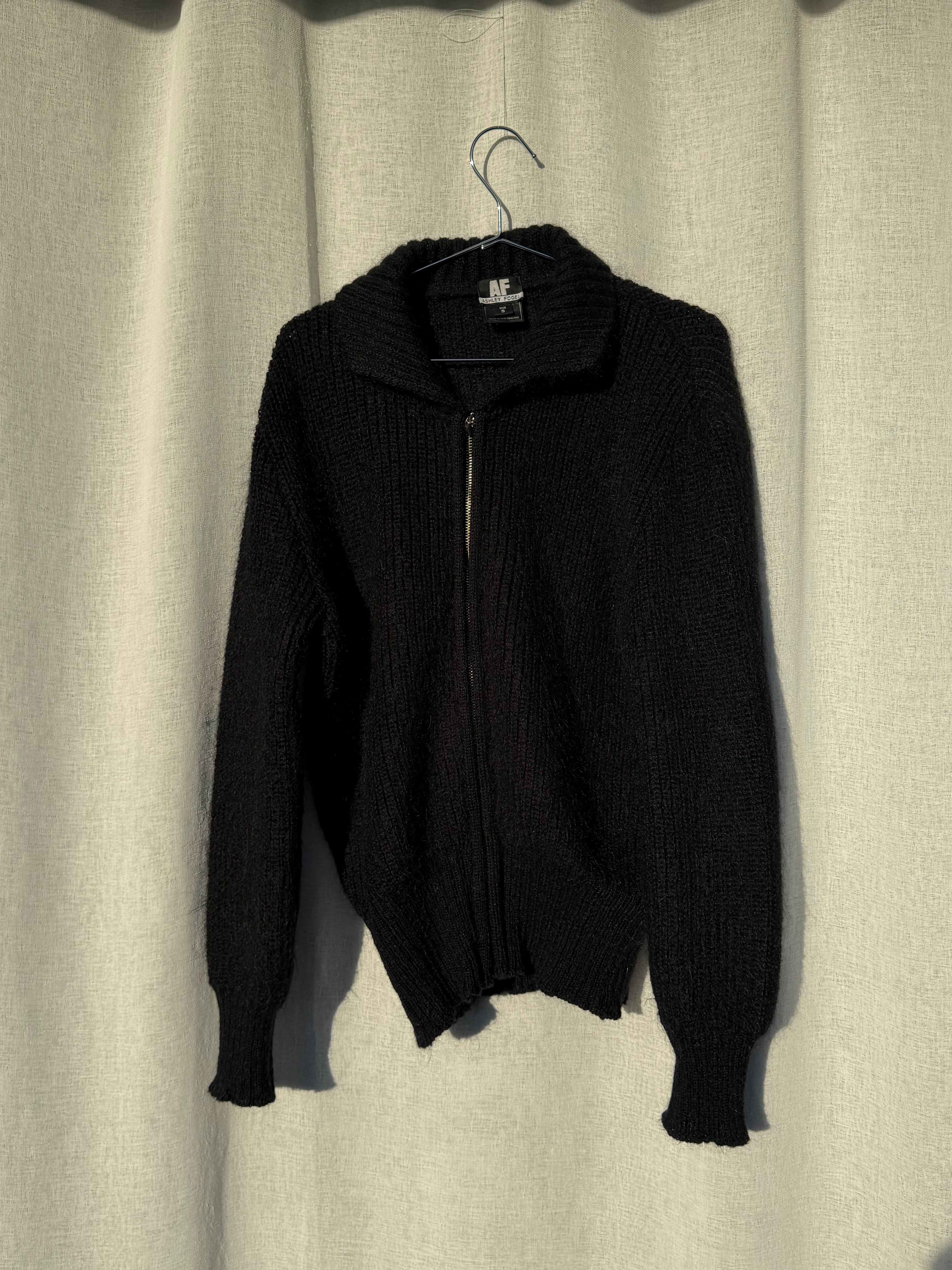 Vintage Ashley Fogel mohair blend knit, made in Aotearoa