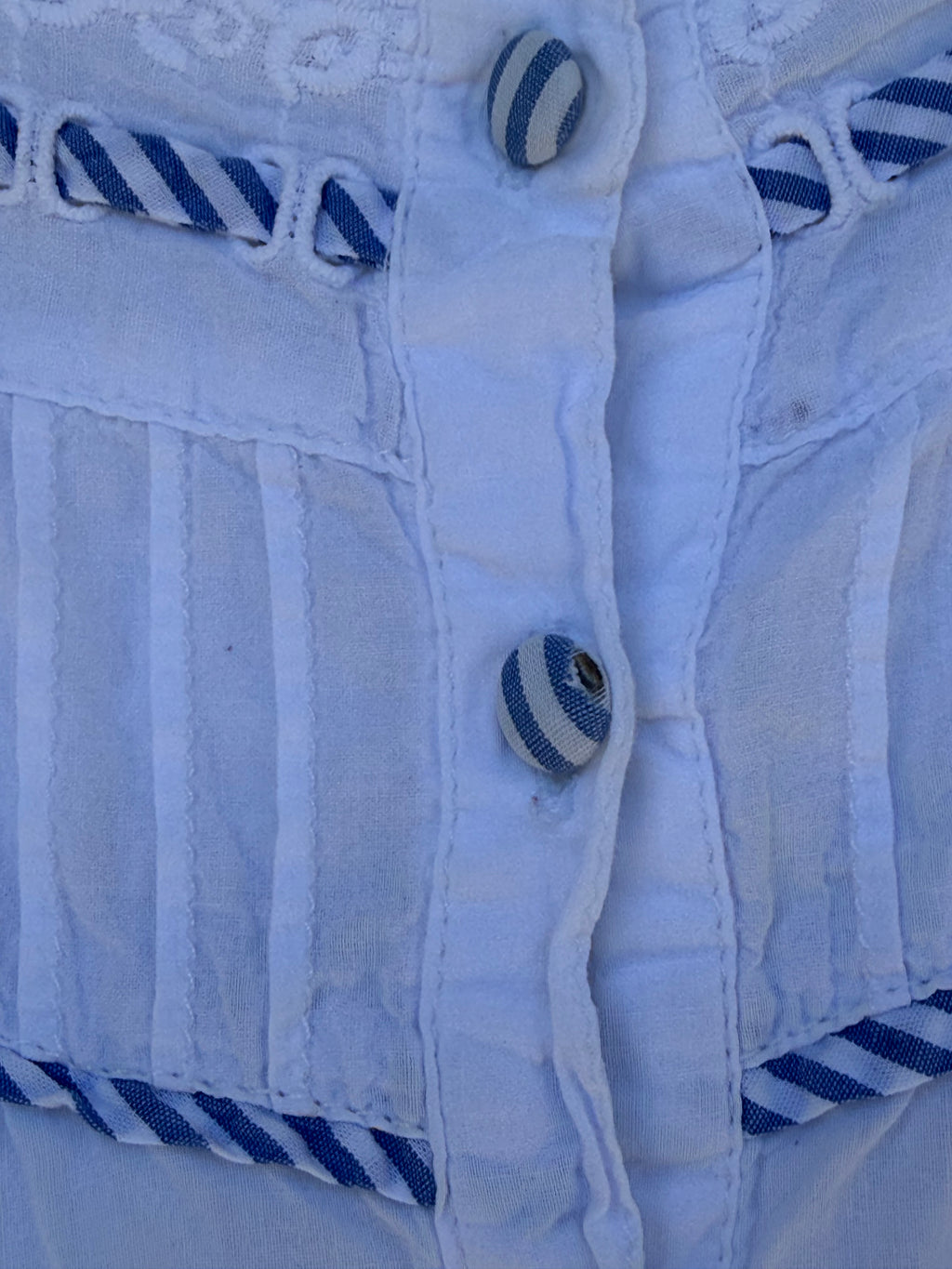 Cotton sun dress with frills