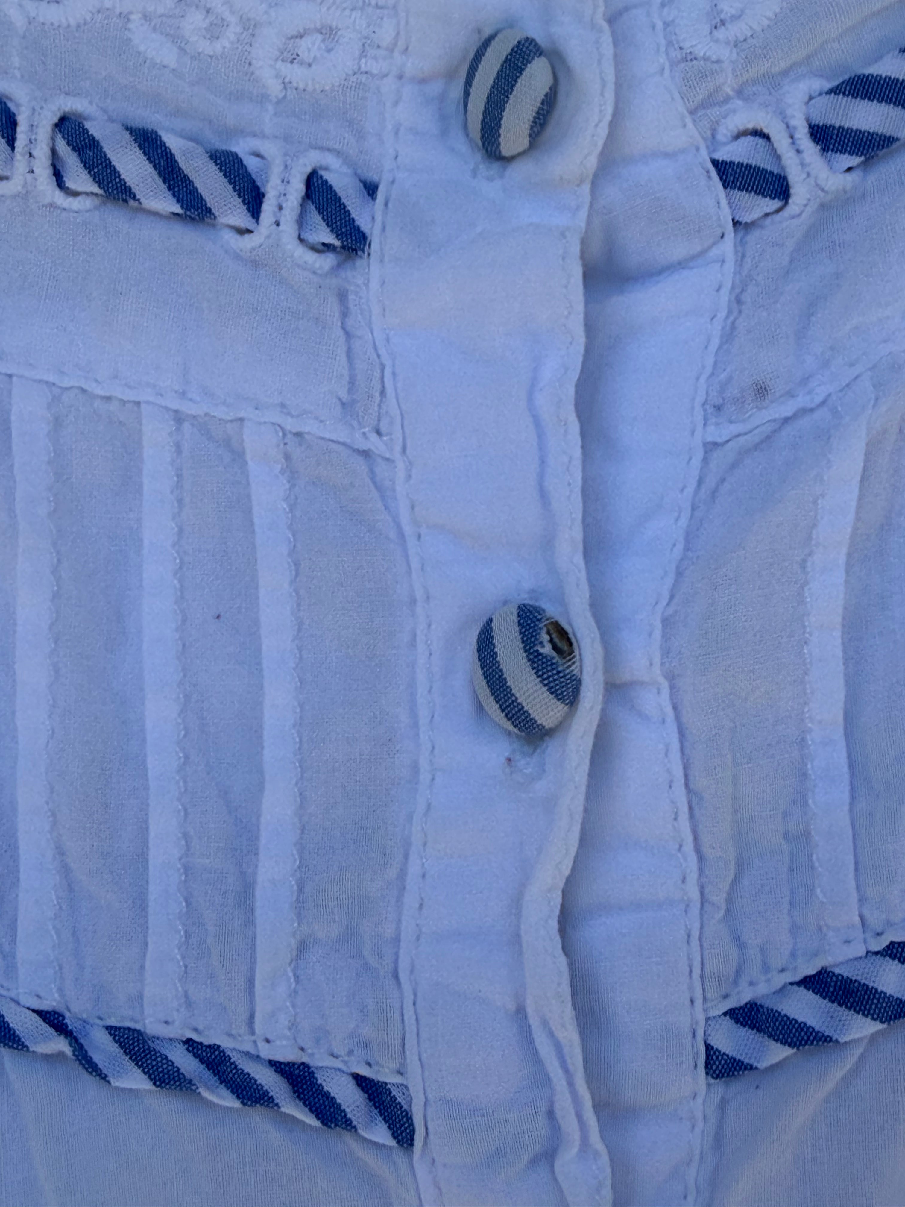 Cotton sun dress with frills