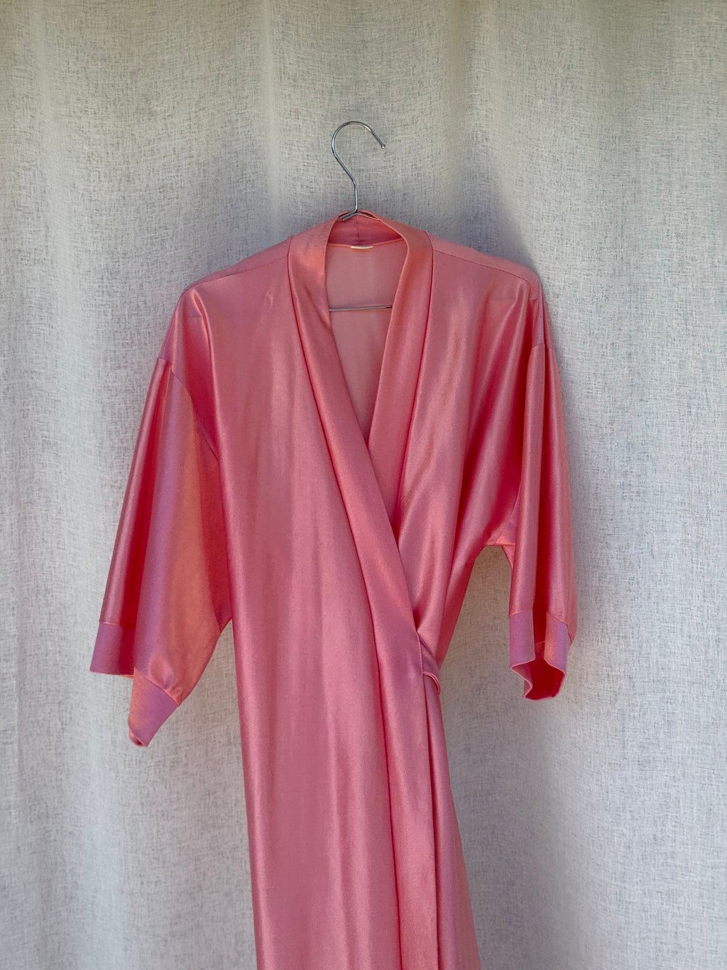 Vintage pink velour dressing gown