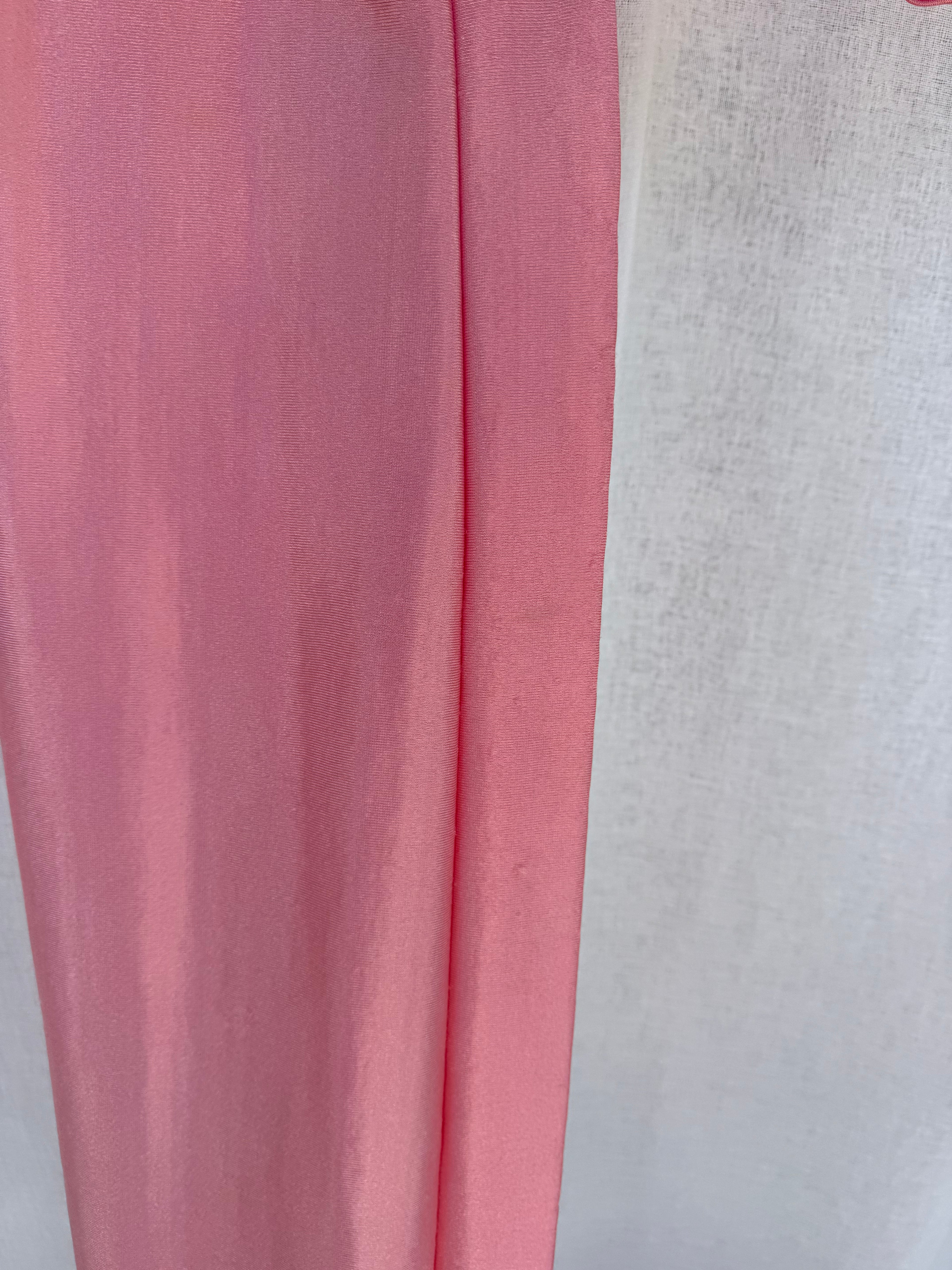 Vintage pink velour dressing gown