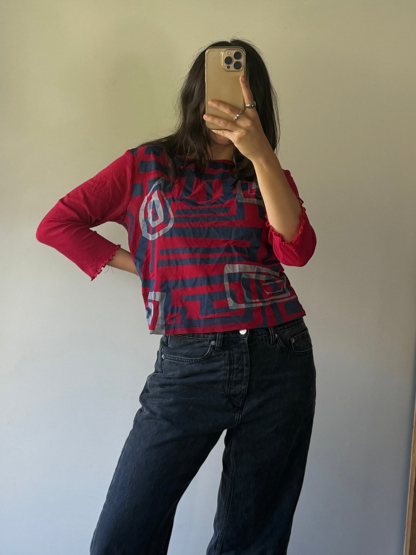 Vintage Vamp top, made in Aotearoa